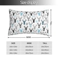 thumbnail image 2 of Kdxio Cotton Pillow Cases 20"x30" Pillowcases,Soft and Breathable Bedroom Pillow Cases-Winter Art Blue and Black Moose-No Pillow Core, 2 of 5