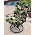 thumbnail image 3 of Jordan Manufacturing 45" x 22" Rectangular Outdoor Chair Cushion with Ties and Hanger Loop, 3 of 14
