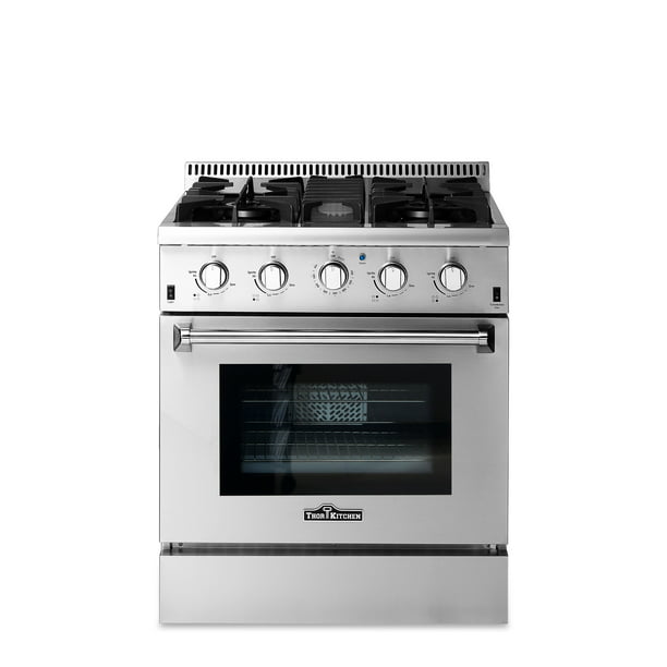 Thor Kitchen 30" Professional Free Standing Convection Gas Range with Infrared Oven Broiler