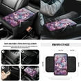 thumbnail image 5 of Yuyamidu Pink Butterfly Car Front Seat Cover Set 12 PCS Flower Bucket Seat Covers Armrest Pad Steering Wheel Cover Seat Belt Pads Trash Can Air Vent Pocket Rearview Mirror Cover Cup Mat Keychain, 5 of 7