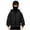 Black, variant on Unisex Boys Girls Balaclava Hoodie with Face Mask Kids Full Zip Up Ski Mask Jacket Double Hooded Pullover Sweatshirt Wind Resistant Cardigan Outwear Tops Red 8-9 Years