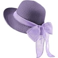 thumbnail image 2 of Women Floppy Sun Hats Fashionable Summer Wide Brim Cap BeachStraw Hat UV UPF50 Travel Packable, 2 of 8