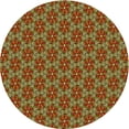 thumbnail image 1 of Ahgly Company Machine Washable Indoor Round Transitional Brown Area Rugs, 5' Round, 1 of 7