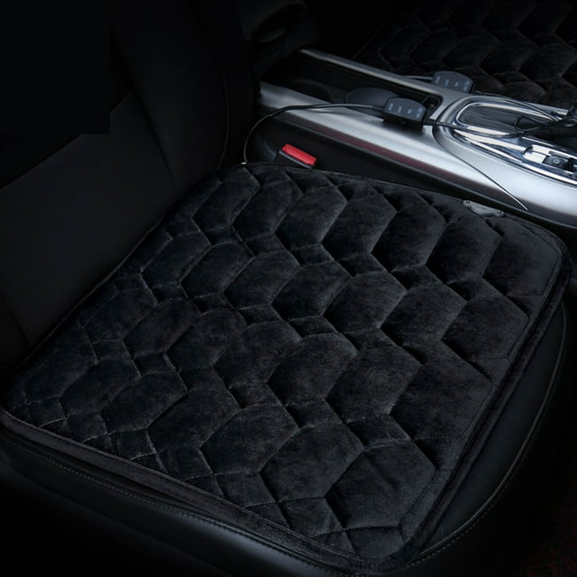 TIMIFIS Heated Blanket Car Accessories Heated Car Seat Cushion, 12V/24V Portable Car Heating Pad Back Massager, Heating And Ventilation Function Winter Driving