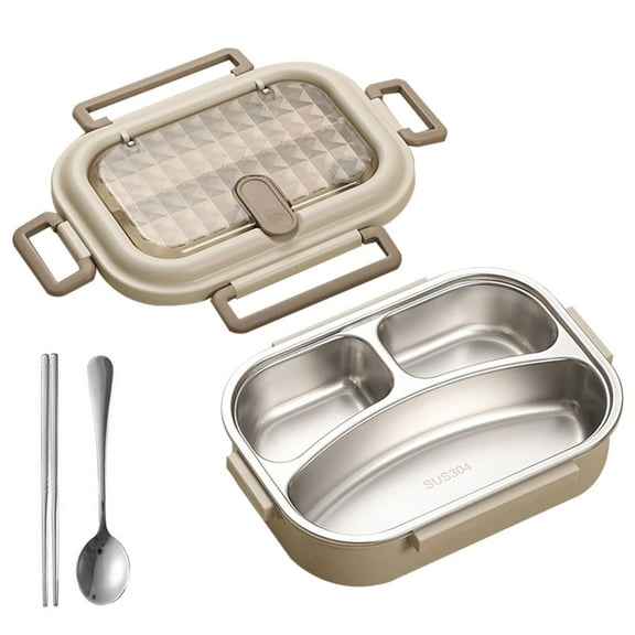 Gnwei Heat & Eat Container - Microwave-Safe, Sustainable & Reusable Stainless Steel Food Storage Container with Airtight Lid for Eco-Friendly Meal Prepping