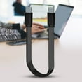 thumbnail image 4 of Flat USB Type C Cable 45W Fast Charging 480Mbps Data Transfer Flexible 90 Degree Bend For Tight Space Camera Accessories, 4 of 9