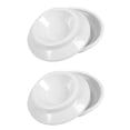 thumbnail image 3 of Abbracc 5x4x Piano Caster Cups High Quality Protection Solid Upright Premium ABS White, 3 of 8