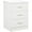 White, variant on HOMCOM Bedside Table, Night Stand with 3 Drawer for Bedroom