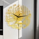 thumbnail image 3 of Reloj de pared grande de 12 pulgadas, moderno, con números arábigos, para el hogar y la oficina. dorado, 3 of 7