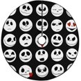 thumbnail image 1 of KXMDXA Collection of Halloween Faces Skull Xmas Christmas Tree Skirt Stand Mat for Holiday Party Decoration Indoor Outdoor 48 inches, 1 of 3