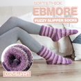 thumbnail image 3 of Womens Fuzzy Socks Slipper Soft Cabin Fleece Cozy Fluffy Stocking Stuffers, 3 of 7