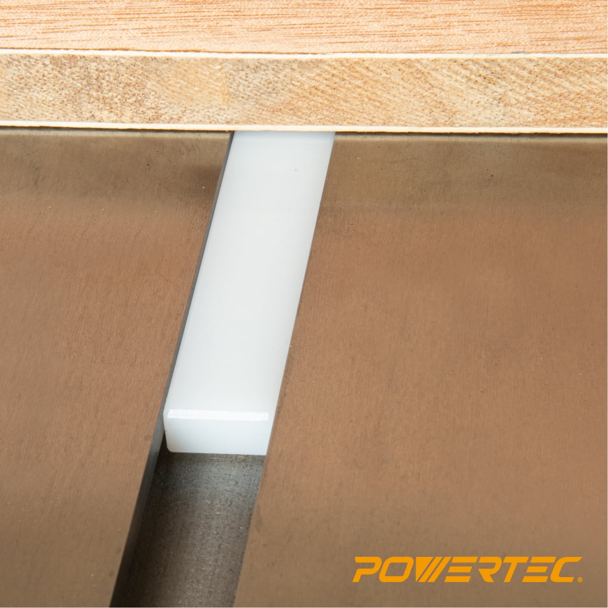 POWERTEC 2PK 36" HDPE Miter Bar for Table Saw Sled, Taper Jig, Miter Slot Runners, Fits 3/4" x 3/8" Slot on Table Saw, Router Table, Band Saw, Wood Working Tools & Accessories (71636)