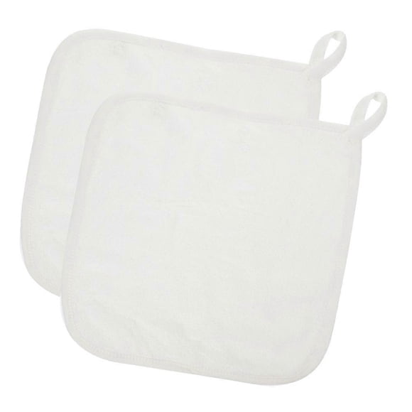 Baby Towels 2Pcs Water Absorbent Cloths For Bathing And Household Use In White Color Perfect For Newborns