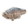 thumbnail image 2 of Miniature Crocodile Figurine Animal Sculpture Tea Pet Statue Desktop Crocodile Ornament Purple Sand Ornament for Garden Decor 8.5cmx3.7cmx2.8cm, 2 of 8