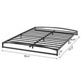 thumbnail image 2 of Tamaño completo - size negra low marco de cama: 6 - pulgada heavy - duty metal, arch design, strong bearing, under - cama almacenamiento, fácil montaje - no box spring, 2 of 7