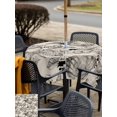 thumbnail image 5 of Outdoor Tablecloth with Umbrella Hole for Patio/Picnic/Party/Camping, Grey Coastal Waterproof Table Cloth Square Cover Washable, Summer Conch Starfish Scallops Vintage Nautical (60"x 60"), 5 of 9