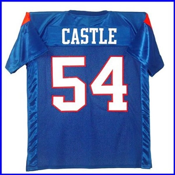 Thad Castle #54 Mountain Goats Football Jersey Blue State Uniform Costume Gift 