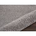 thumbnail image 3 of Nourison Malibu Blue Shag Area Rug Silver Grey 6' x 9', 3 of 5