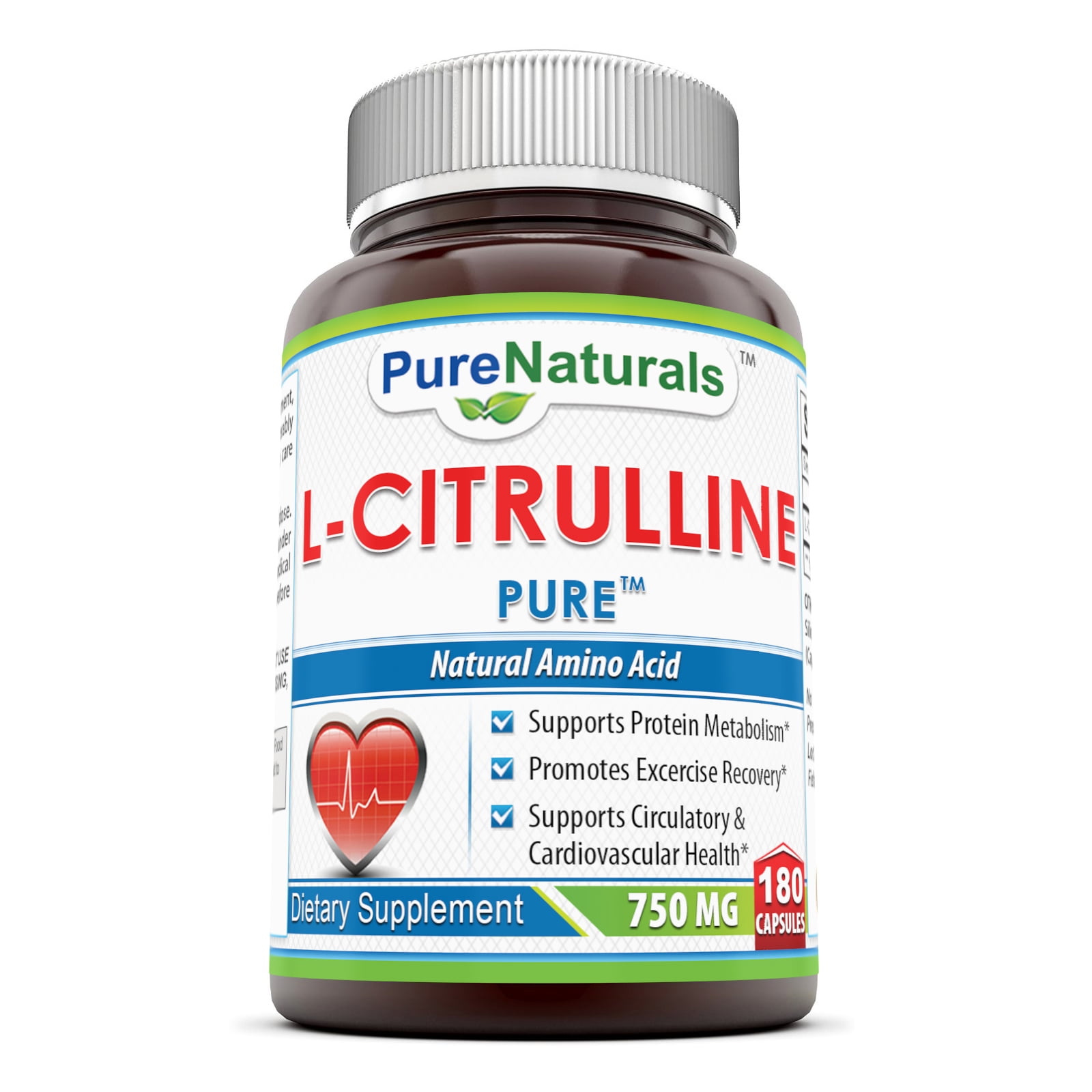 Pure Naturals LCitrulline 750 Mg 180 Capsules