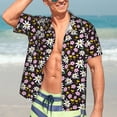thumbnail image 5 of Lsque Daisies Flowers pattern Hawaiian Shirt for Men, Unisex Summer Beach Casual Short Sleeve Button Down Shirts-XX-Large, 5 of 9