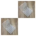 thumbnail image 4 of Moyic Caja de bobinas, 25 rejillas, caja de bobina para acolchado de costura, organizador, contenedor de almacenamiento, compartimentos, sin bobina 2Conjunto, 4 of 4