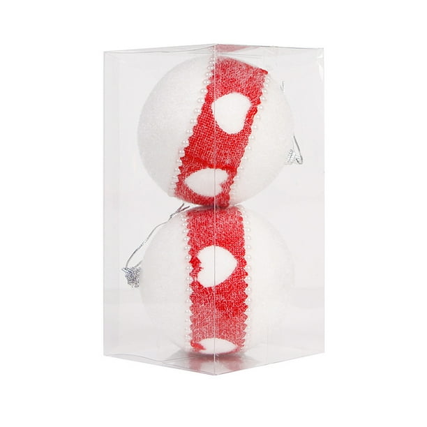 Bola De Navidad Colgante Bolas De Espuma Feliz Navidad Adornos Árbol De Navidad Decoraciones Para Fiestas 2 Uds Methold HA044225-01