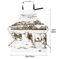 thumbnail image 6 of Goofa Cows Grazing On The Meadow 2 Printed Waterproof Apron 33" Chef Aprons for Men Heavy Duty Chemical Work Apron Adjustable Bib Apron, 6 of 9