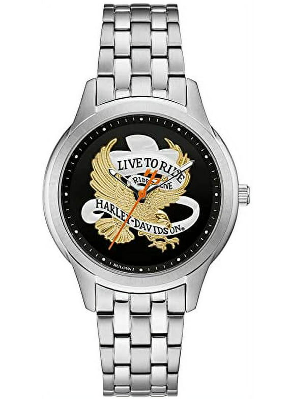 Harley-Davidson Live to Ride Eagle Stainless Steel Ladies Watch 76L194