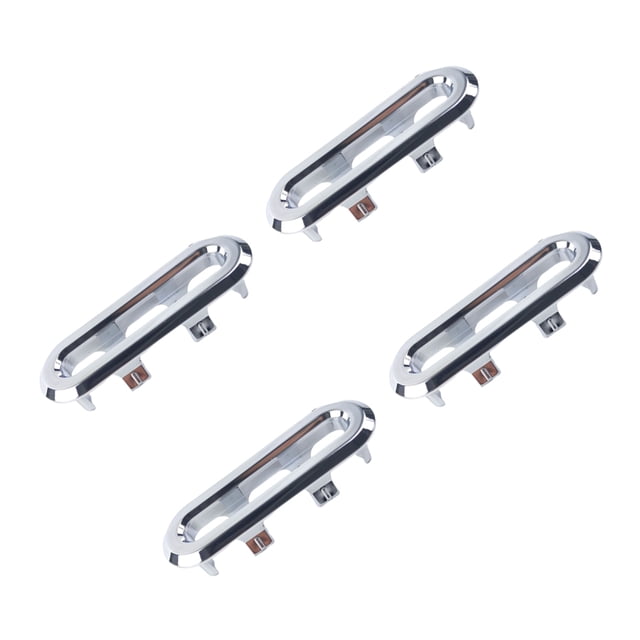 Matsuzay Cubierta decorativa de 4 bolsas con orificio de filtro - Funcionalidad y estilo de los lavabos Cubierta de orificio de desbordamiento Juegos de accesorios de baño Elipse