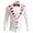 A-White, variant on Mens T-Shirts Valentine's Day Print Blouses Long Sleeve Button Lapel Casual Tops for Man