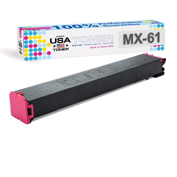 Cartucho de tóner magenta MX-61NT MADE IN USA TONER