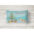 thumbnail image 2 of Staffordshire Bull Terrier Merry Christmas Tree Canvas Fabric Decorative Pillow, 2 of 3