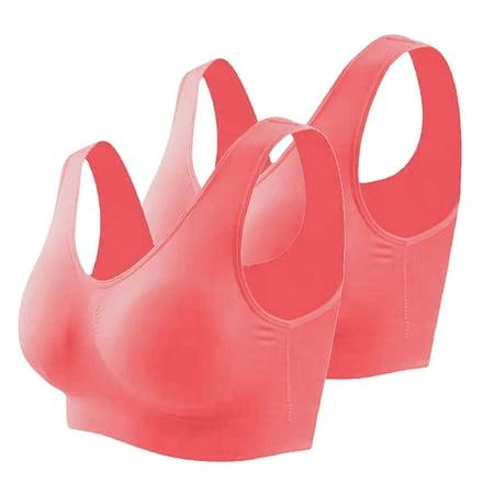 DondPO Bras for Women Bra Plus Bra Thin Size Full Cup Tops Large Color Sports Women Bra Women s Blouse Womens Wireless Bras Minimizer Bras For Women Red 5XL Clearance