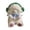 Green, variant on Adorable Sheep Stuffed Toy 35cm Plush Lamb with Bow Decoration Fluffy Fabric Plush Figure for Children Bed Companion Nursery Display and Gift Giving, Plush Sheep with Bow, Headphone Design Plush