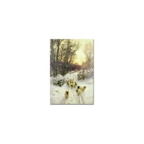 Trademark Fine Art "The Sun had Closed a Winter's Day" Canvas Art by Joseph Farquharson