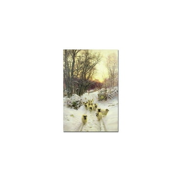 Trademark Fine Art "The Sun had Closed a Winter's Day" Canvas Art by Joseph Farquharson