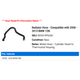 thumbnail image 2 of Radiator Hose - Compatible with 2008 - 2013 BMW 128i 2009 2010 2011 2012, 2 of 2