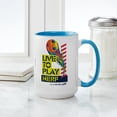 thumbnail image 4 of CafePress - Live To Play Nerf Soccer Mugs - 15 oz Ceramic Large White Novelty Mug, 4 of 4