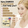 thumbnail image 4 of Zammex Bovine Colostrum Powder, Grass-Fed High IgG Colostrum Supplement Support Gut Health & Immune, Unflavored 30 Servings, 4 of 8