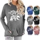 thumbnail image 3 of Sudadera con cuello redondo, manga larga, suave, para uso diario, para fiestas o citas, gris claro, talla XL, para mujer, 3 of 5