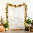 thumbnail image 5 of DAMAI 5.9Ft Artificial Eucalyptus Flower Garland with Fake Rose Dahlias Flower Vine Seeded Eucalyptus Leaves Greenery Garland for Wedding Table Backdrop Party Centerpiece Room Decor, 5 of 7