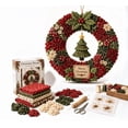 thumbnail image 7 of 3D Fabric Poke Wreath DIY Kit – Multiple Styles to Choose, No-Sew Christmas Wreath Making Kit, Beginner-Friendly Fabric Art Craft for Door Decor Gift, 7 of 7