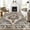 Black-Red, variant on Dowellia Area Rugs for Living Room 8'x 10' Machine Washable Vintage Print Large Throw Non Slip Bedroom Rugs, Brown