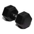 thumbnail image 1 of Mancuerna Hexagonal 100 Lb con Revestimiento en Goma MDFitness Pesa, Dumbbell MDFitness Hexagonal Recubierta, 1 of 7