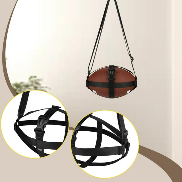 Ethern Multipurpose Carrying Sling Storage Shoulder Strap Universal Sports Ball Carrier L