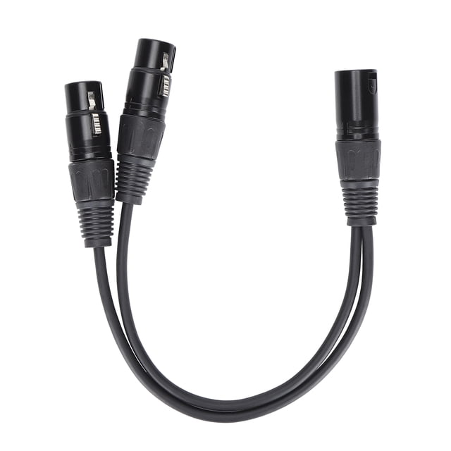 Cable divisor de audio y micrófono tipo Y JORINDO JD606 XLR macho a doble XLR hembra