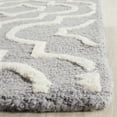 thumbnail image 3 of SAFAVIEH Cambridge Julian Geometric Wool Area Rug, Silver/Ivory, 9' x 12', 3 of 5