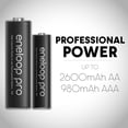 thumbnail image 2 of Pilas recargables Panasonic eneloop pro AA 2500 mAh, paquete de 4, 2 of 7