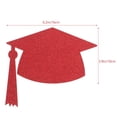 thumbnail image 2 of CRAFTHROU 15pcs Graduation Centerpieces Graduation Picks Red Wooden DIY Decor for Friends and Families, 2 of 5