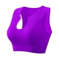 thumbnail image 3 of Brasier Ropa Interior Femenina para Fitness, Running, Yoga, Chaleco A Prueba de Golpes, Escote En U Profundo, sin Aros de Acero, Sujetador Cómodo Fruncido Grande, 3 of 3